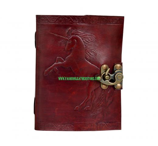 My Horse Large Handmade Leather Journal Diary Sketchbook for Horse Lovers